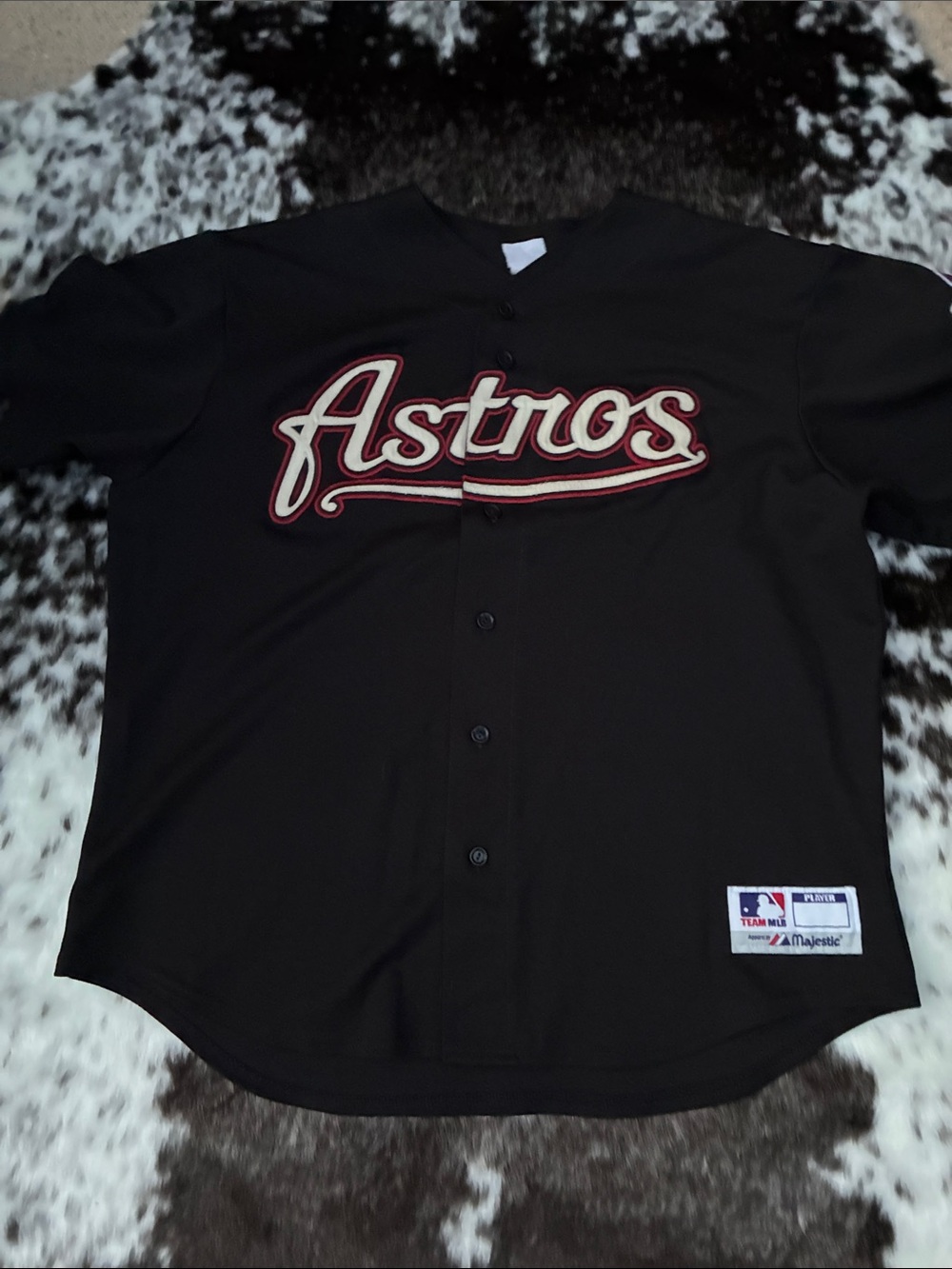 Vintage Houston Astros alternate black jersey #7 BIGGIO , from the early-2000s
